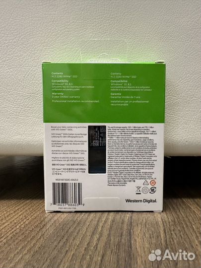 SSD 1 Tb WD Green SN350 (M.2 2280, PCIe, NVMe)