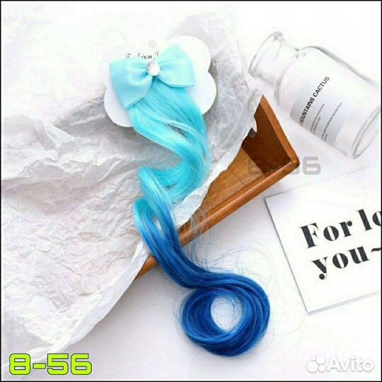 Канекалон на заколках