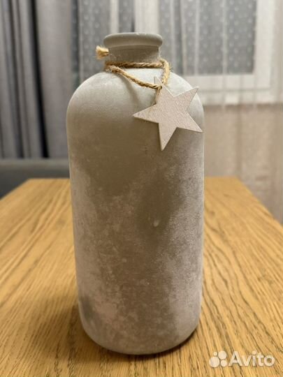 Декоративная бутылка-ваза