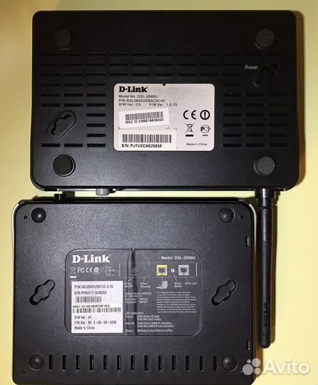 2 Роутера D-Link DSL-2649U