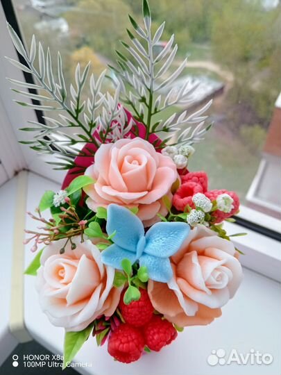 Букет цветов из мыла