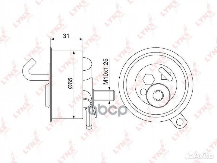 Ролик натяжной ремня грм PB1326 lynxauto