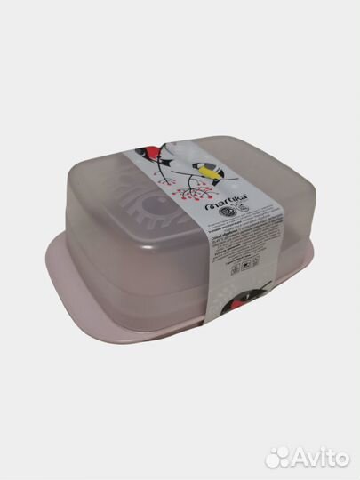 Масленка пластиковая новая для масла и сыра