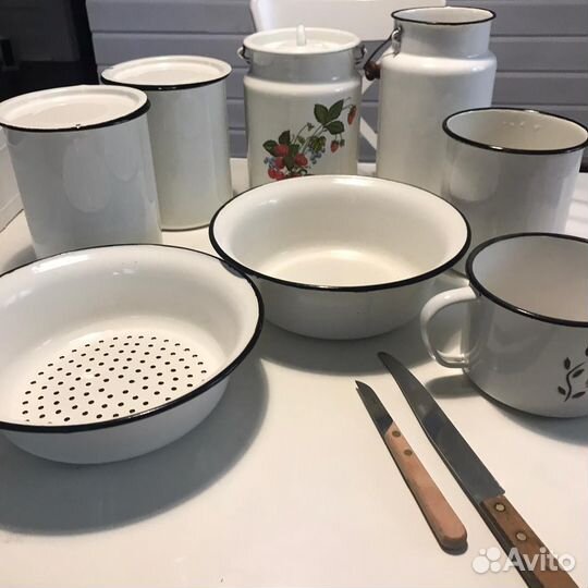 Эмалированная посуда СССР новая
