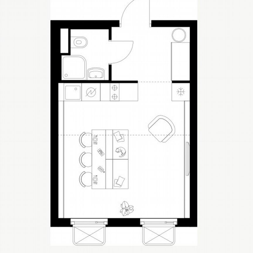 Квартира-студия, 25,3 м², 22/26 эт.