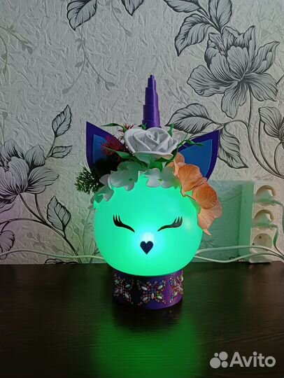 Светильник ночник детский + светодиодная лампочка