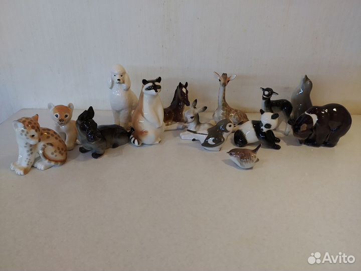 Фарфоровые фигурки статуэтки лфз анималистика