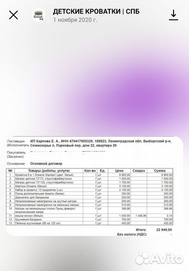 Кроватка-трансформер 8в1