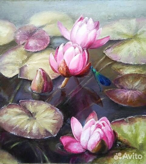 Картина маслом на холсте в раме