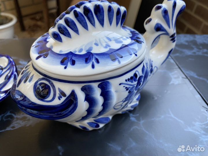 Набор посуды Гжель