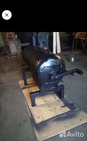 Печка буржуйка из газового баллона