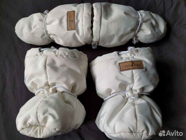 Пинетки + варежки зимние