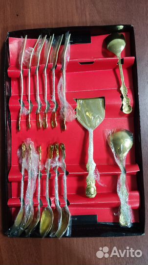 Десертный набор вилки ложки