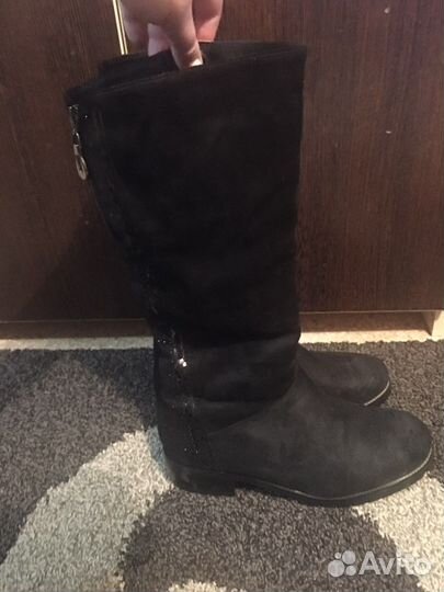 Сапоги женские зимние замшевые 43 размер