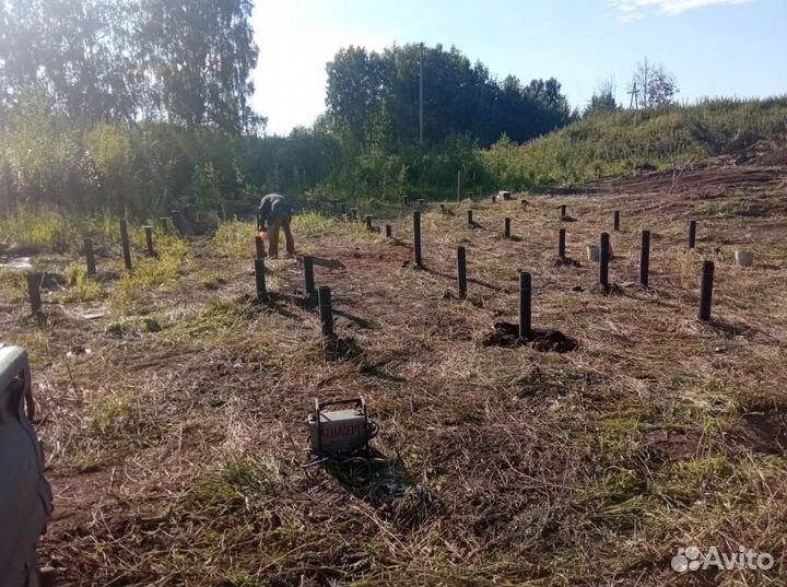 Фундамент на винтовых сваях