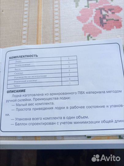 Лодка надувная двухместная бу