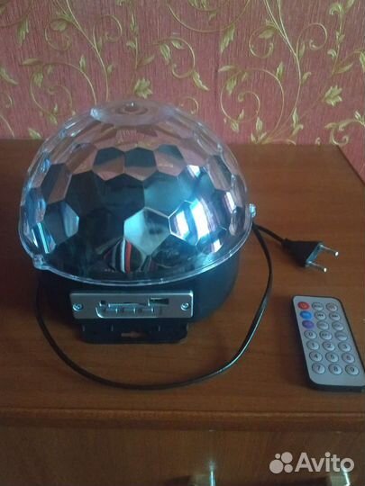 Светодиодный диско Шар с колонкой