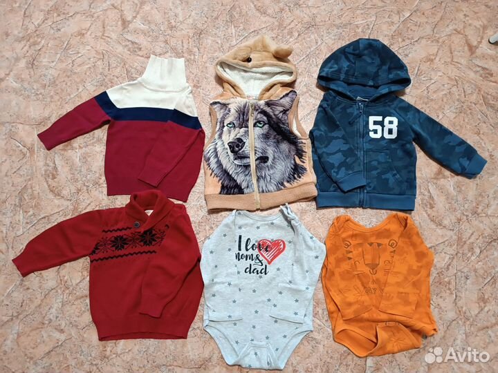 Вещи пакетом для мальчика 80-86 размер
