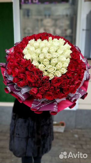 Розы, букет роз 25, 35, 51, 101, 201 роза