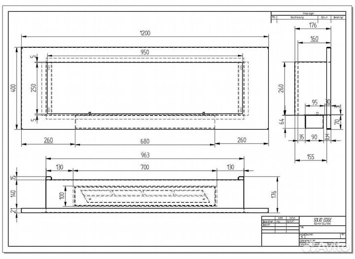 Биокамин встраиваемый
