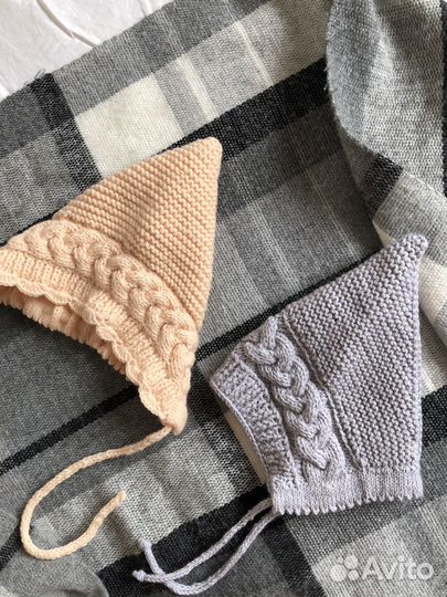 Шапка гном эльф с косичками 68 74 размер