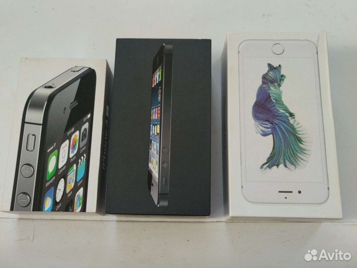 Коробки из под телефонов iPhone и android