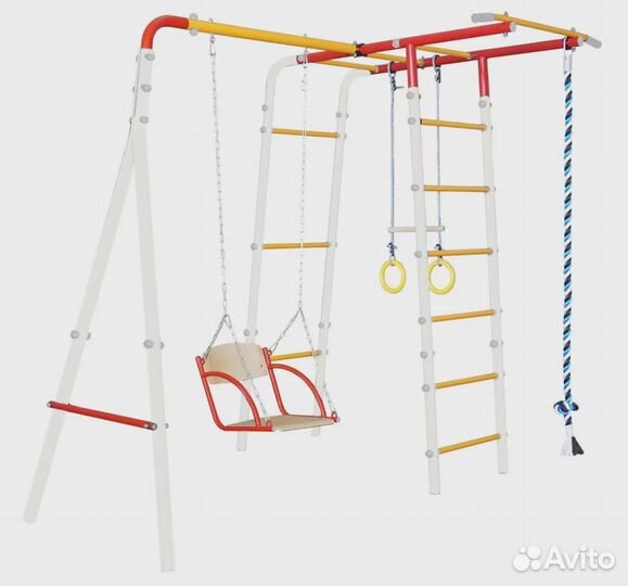 Уличный комплекс Атлет Компакт, качели на цепях