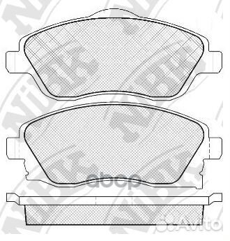 Колодки передние nibk PN0361 PN0361 NiBK