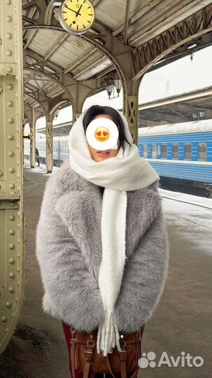 Шуба из эко меха короткая