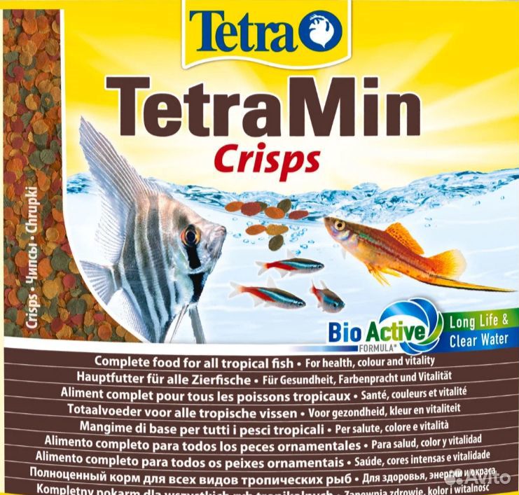 Корм Tetra (Flakes, Crisps, Cichlid Sticks)