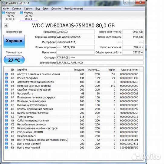 Жесткие диски 80 Гб