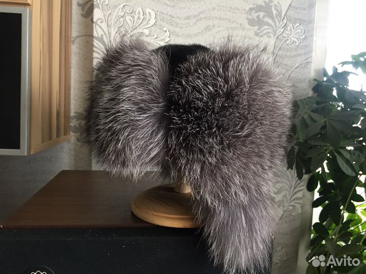 Шапка зимняя женская чернобурка-норка