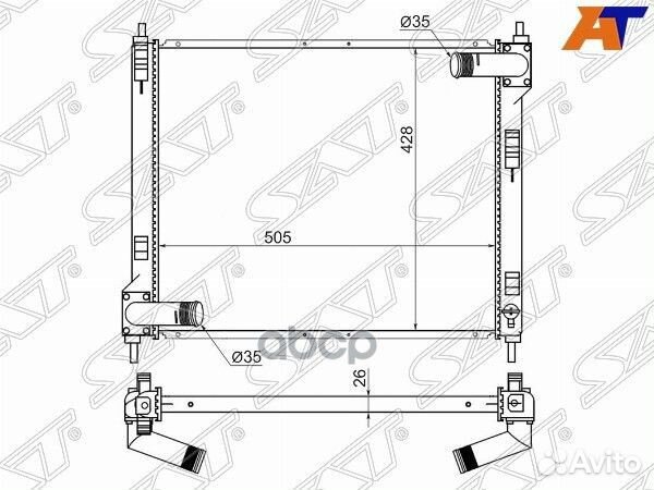 Радиатор Nissan Almera 12- / Juke 10-20 sgns001