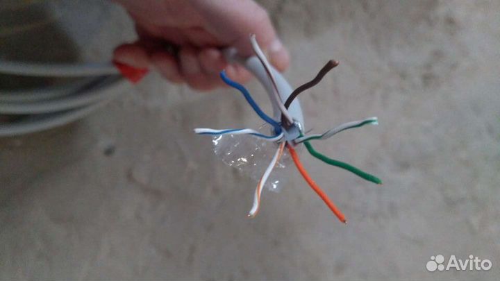 Витая пара с коннекторами RJ45