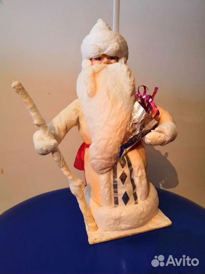 Винтажные ёлочные игрушки. Дед мороз