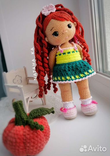 Кукла вязаная ручной работы