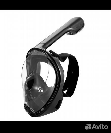 Маска для снорклинга, черная, подводная