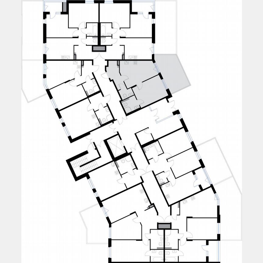 1-к. квартира, 43,9 м², 1/3 эт.