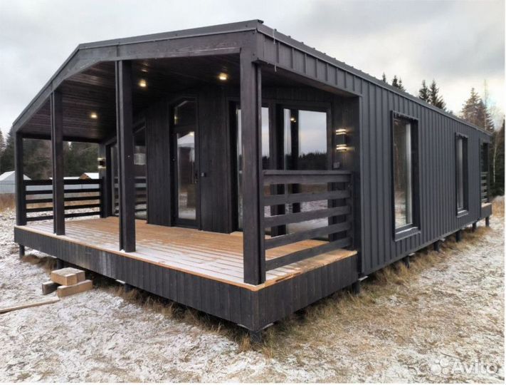 Каркасный всесезонный дом с доставкой 75 м кв, арт. гл-2780