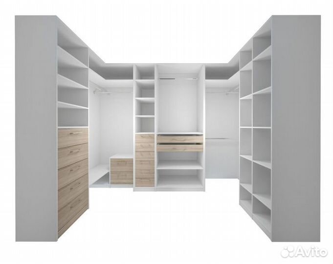 Гардеробная в нишу