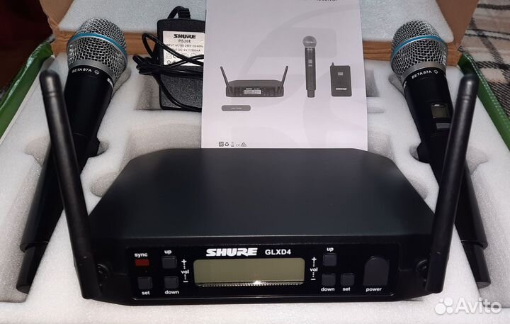 Микрофоны Shure Beta 87A 2шт Вокальные Радио с Док