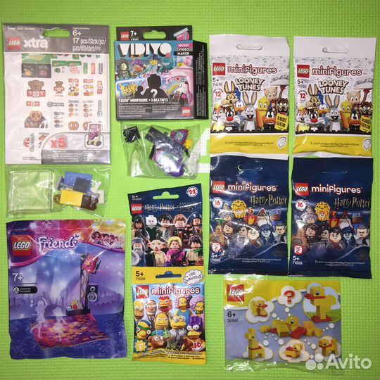 Lego минифигурки Поттер Potter Looney Simpsons