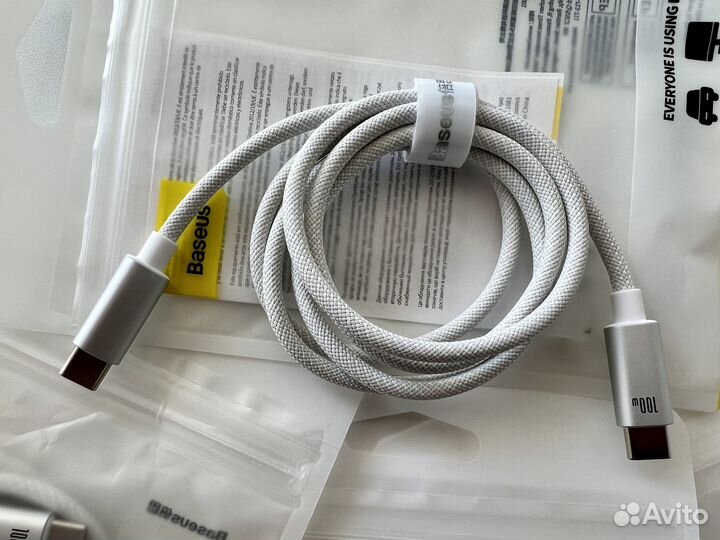 Кабель Baseus, USB Type-C, 100 Вт