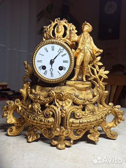 Часы старинные французские Самуил Марти