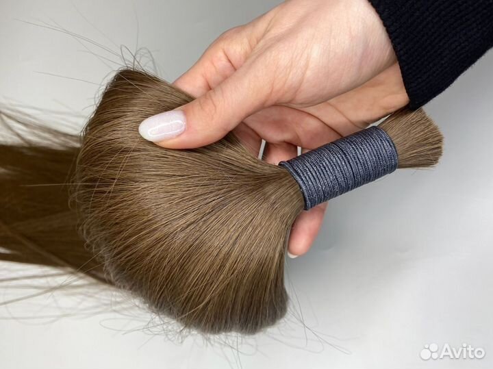 Волосы натуральные, 50см, Долями