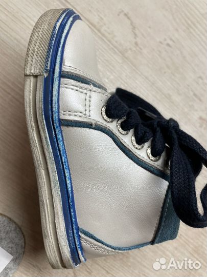 Кожанные ботиночки тото 21р новые