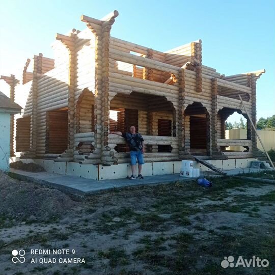 Строительство домов из оцилиндрованного бревна