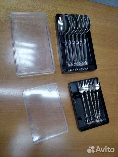 Наборы ложек и вилок СССР в коробке