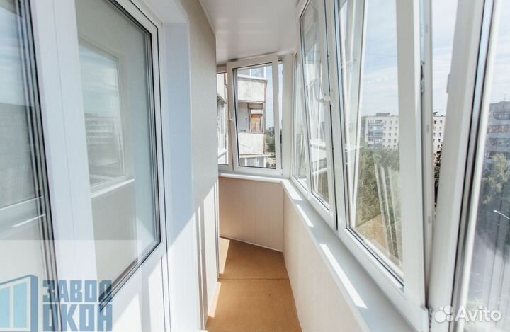 Остекление балконов. отделка балкона