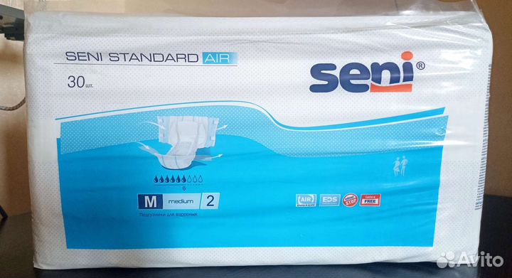 Подгузники для взрослых Seni 2 Medium 30 штук